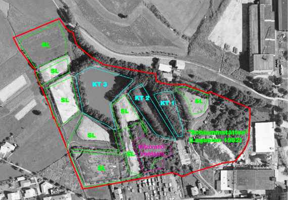 Situation der Schlammlager 1963